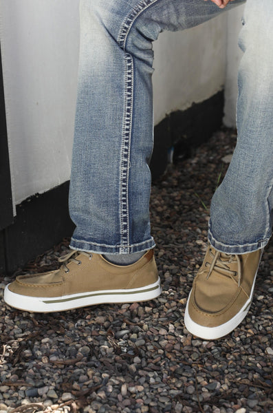 Mens Solid Canvas Sneaker