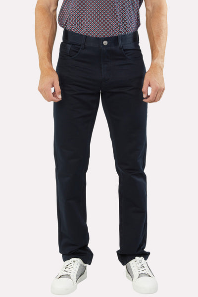 Slade Men's Navy Relaxed Fit Stretch Pants