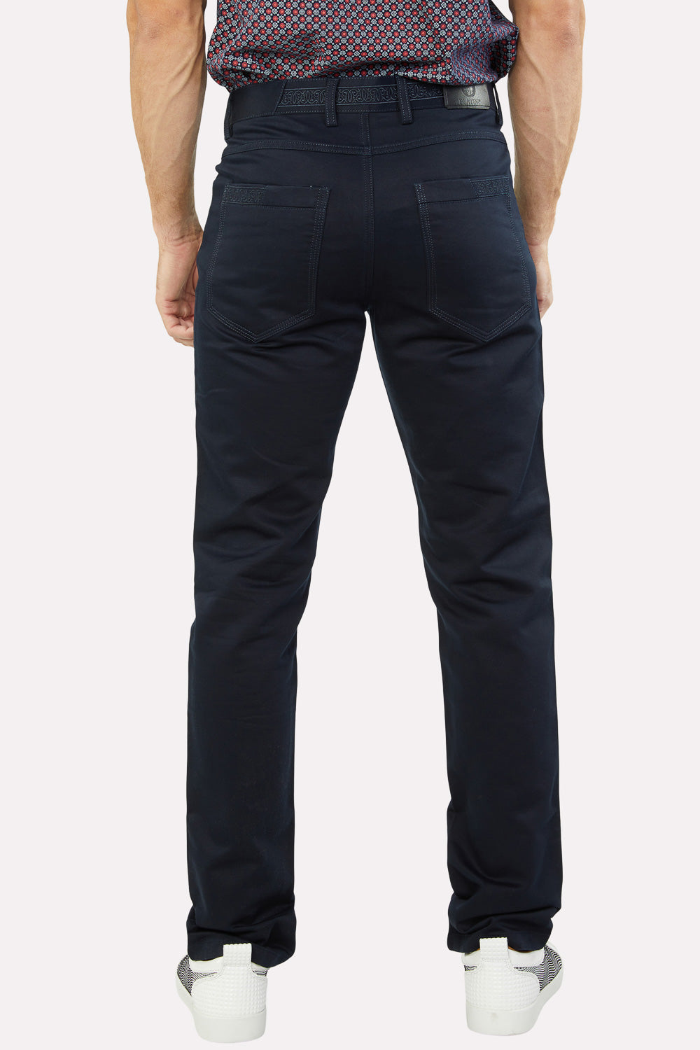 Slade Men's Navy Relaxed Fit Stretch Pants