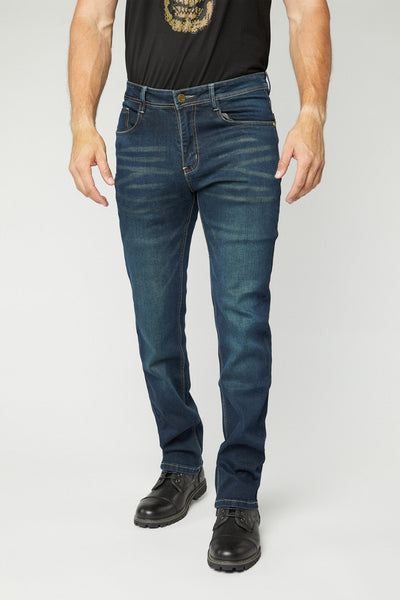 Pax Men's Dk. Blue Aged Slim Stretch Jeans