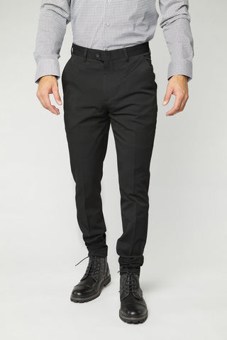 Heath Men's Black Super Slim Dress Pants