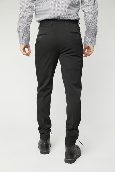 Heath Men's Black Super Slim Dress Pants