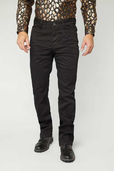 Slade Men's Black Relaxed Fit Stretch Pants