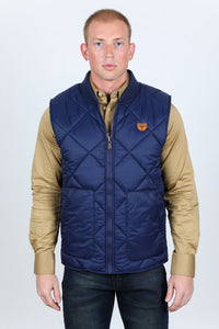 Mens Insulated Reversible Vest - Navy