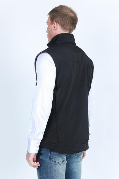 Mens Aztec SoftShell Concealed Carry Water-Resistant Vest - Black