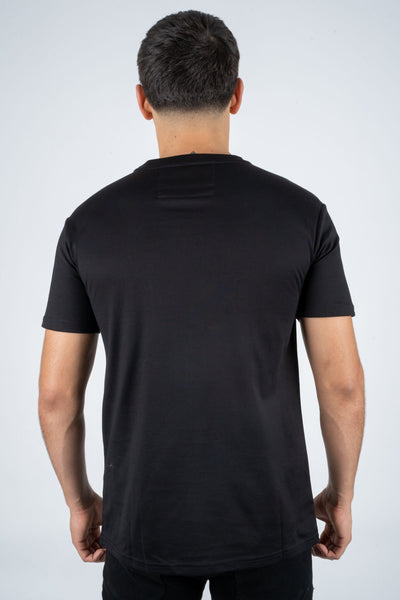 Men's Cotton Black Rhinestone T-shirt