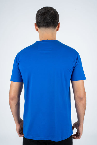 Men's Cotton Royal Blue Rhinestone T-shirt