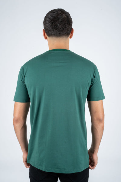 Men's Cotton Green Rhinestone T-shirt