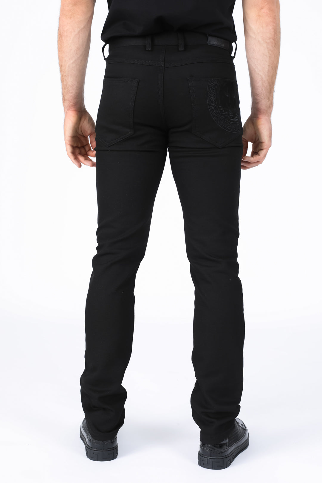 Slade Men's Black Relaxed Fit Stretch Pants