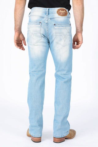 Holt Men's Blue Boot Cut Jeans