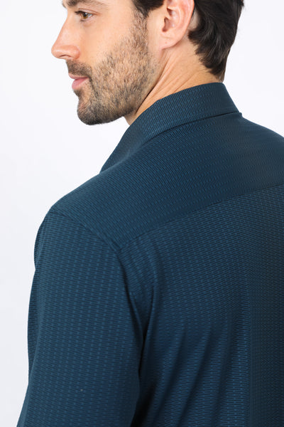 Men’s Modern Fit Stretch Dress Shirt - Teal