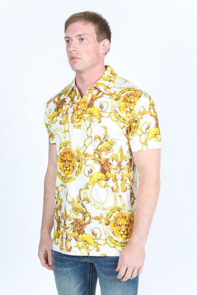 Men's Baroque Print Red Label Polo