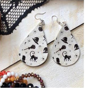 Black/White Halloween Earring