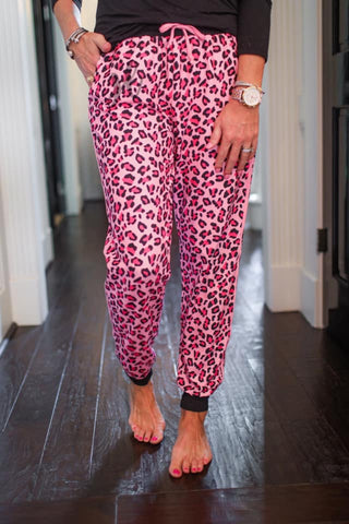 Pink Leopard Jess Jogger