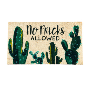 No Pricks Allowed Coir Mat