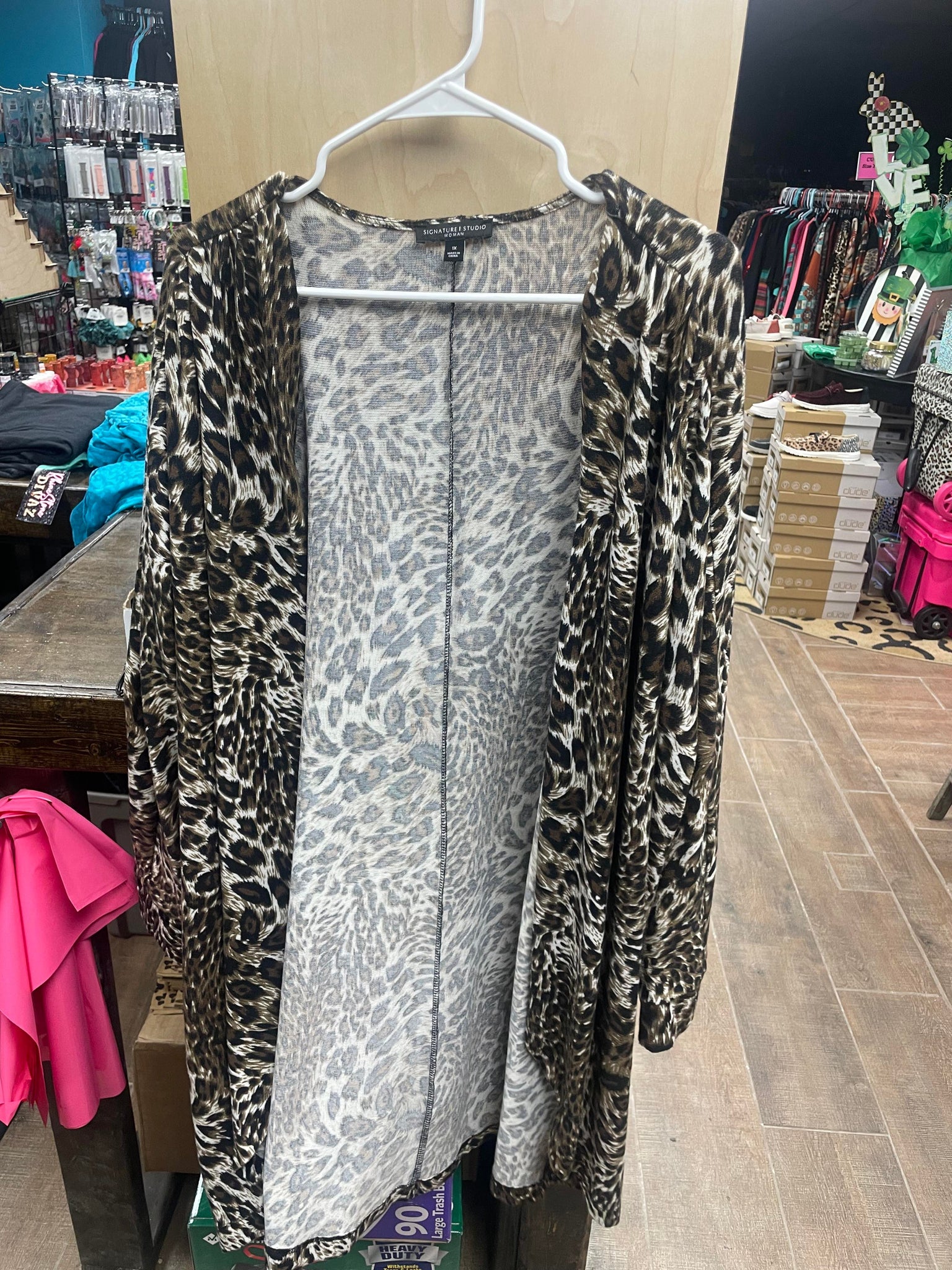 Grayish Leopard Cardi