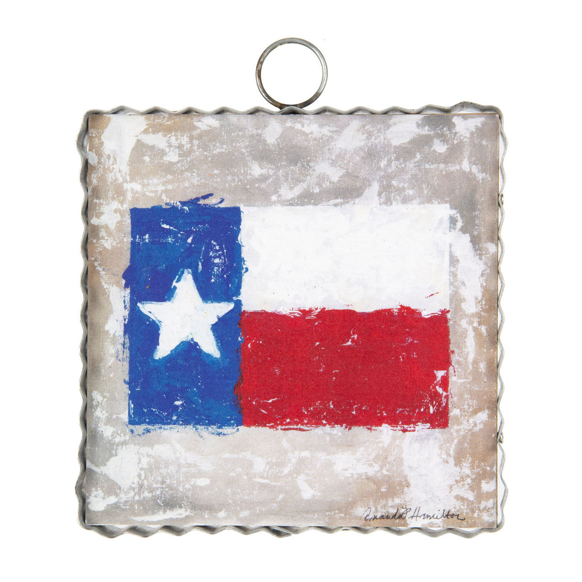 HAMILTON TEXAS FLAG Charm