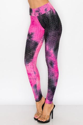 Pink Tie Dye Tik Tok Leggings