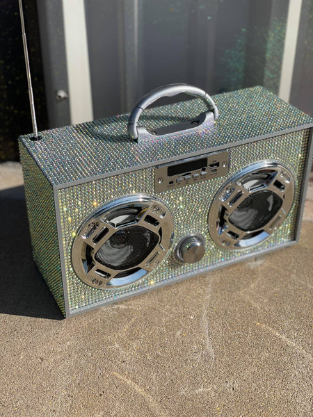 Mini Iridescent Bling Boom Box