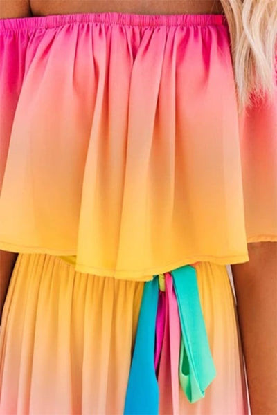 Sunset Ombre Maxi Dress