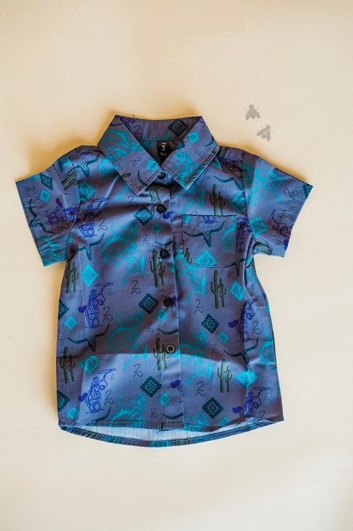 Midnight Stampede Button Up