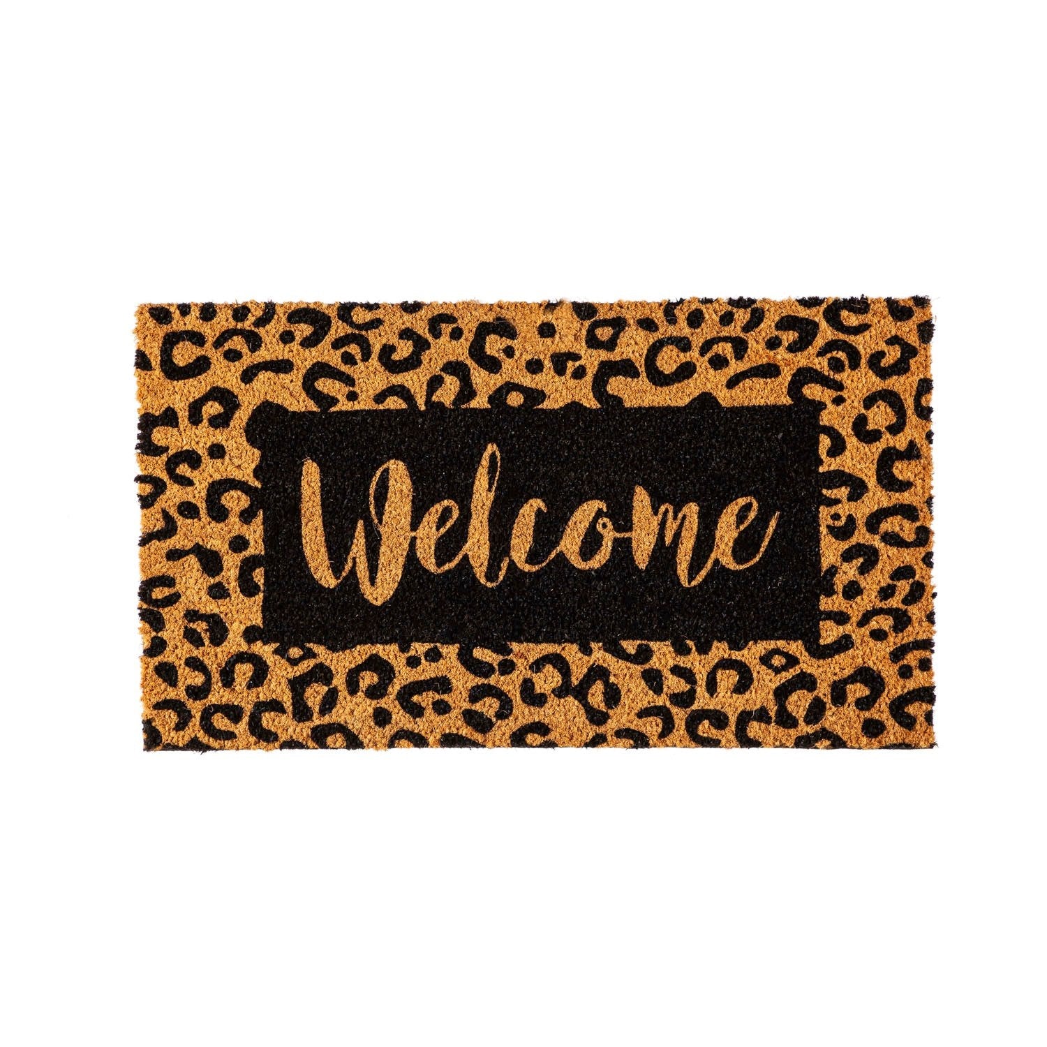 Animal Print Welcome Coir Mat