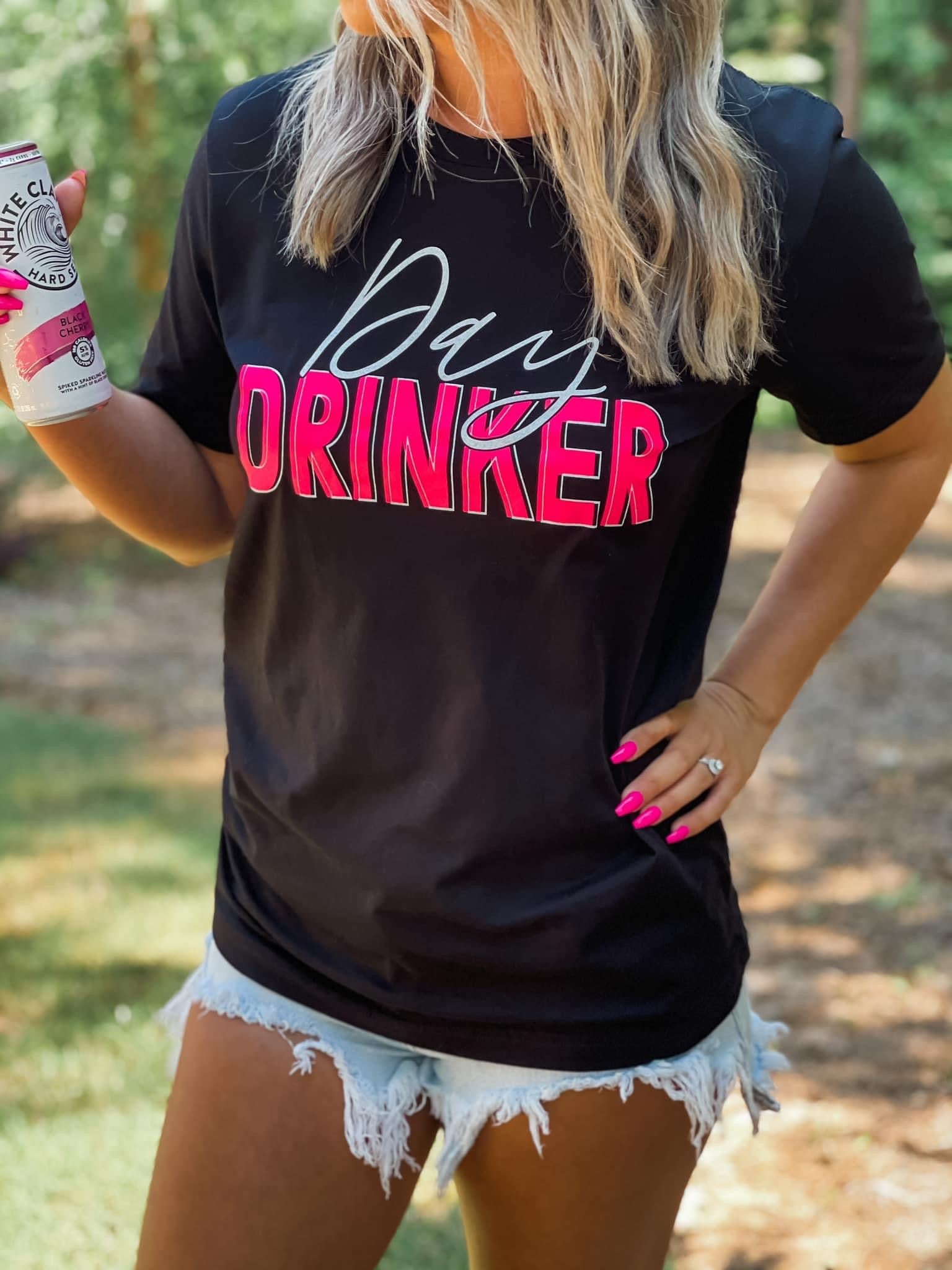 Hot Pink Day Drinker Tee