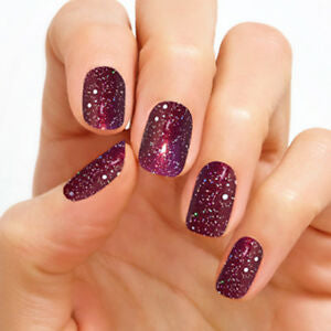 Bordeaux Glitz 100% Nail Polish Strips