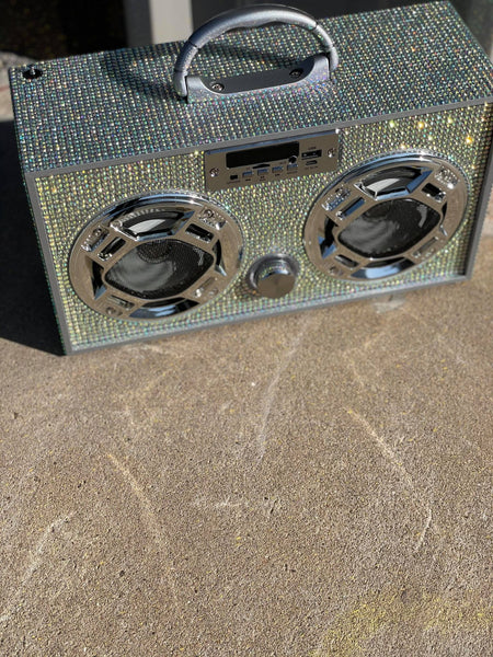 Mini Iridescent Bling Boom Box