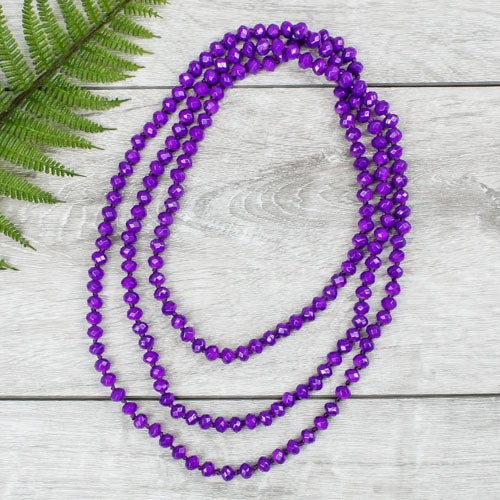 Purple Bead Necklace