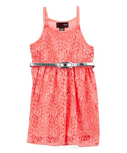 Coral Lace Dress