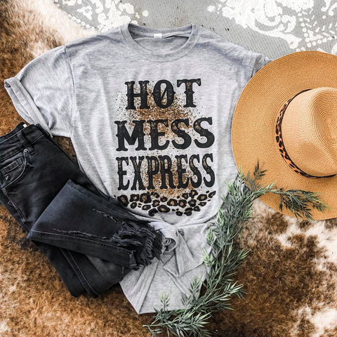 Grey Hot Mess Express Tee