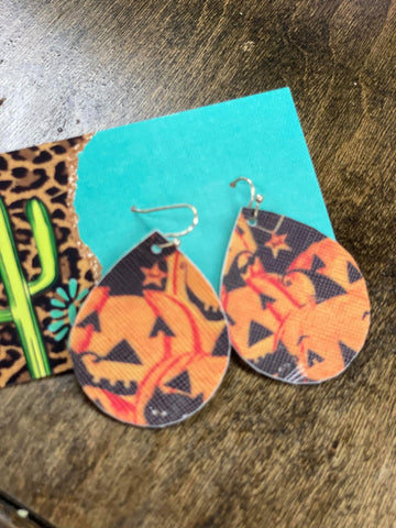 Pumpkin Single Earring