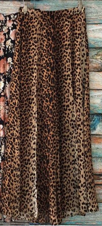 Leopard Split Pants