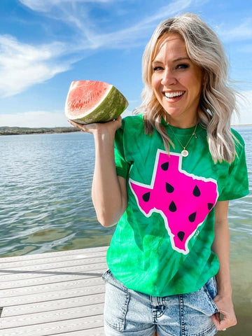 Tie Dye Watermelon TX Tee