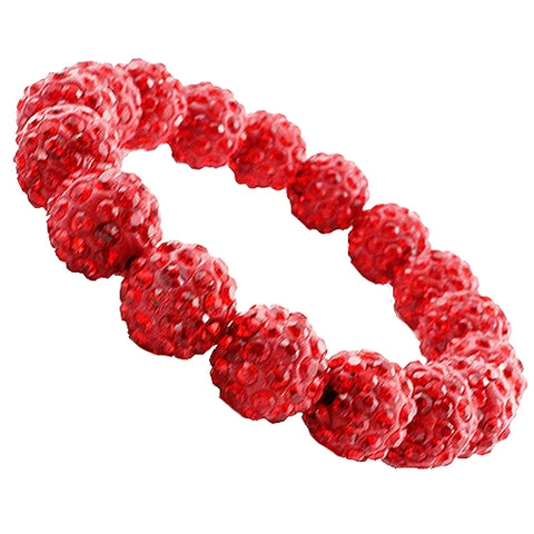 Red Crystal Stretch Bracelet