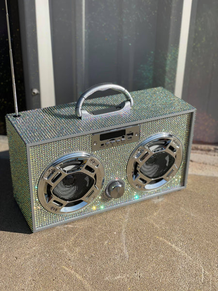 Mini Iridescent Bling Boom Box