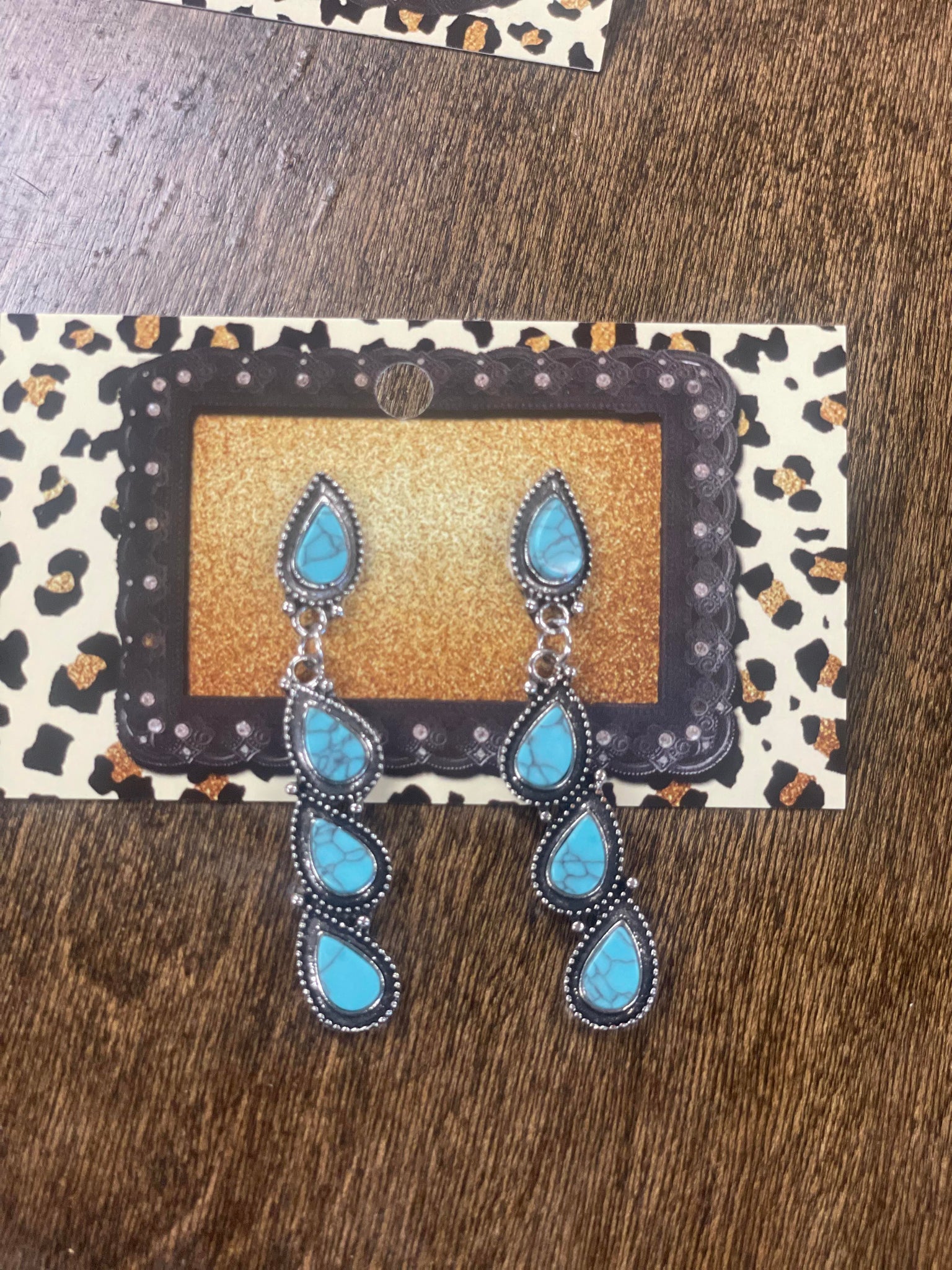 Turquoise Teardrop Earrings