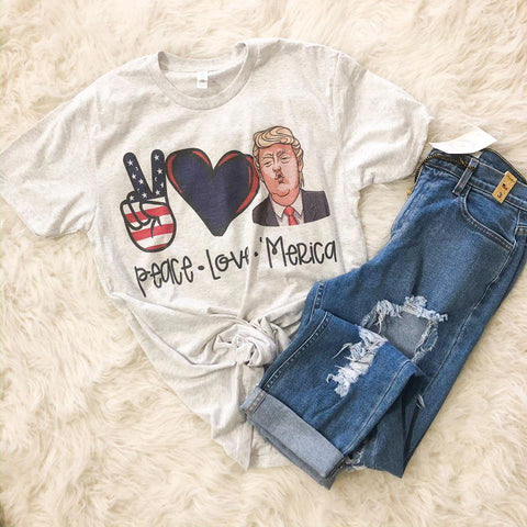 Peace Love Trump Tee