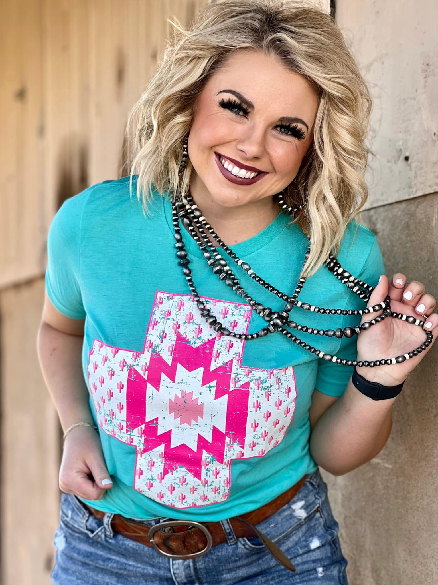 Morgan Aztec Cross Tee