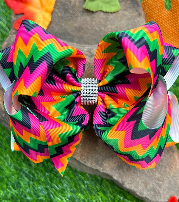 Multi Zig Zag Hair Bow