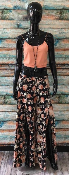 Leopard Split Pants