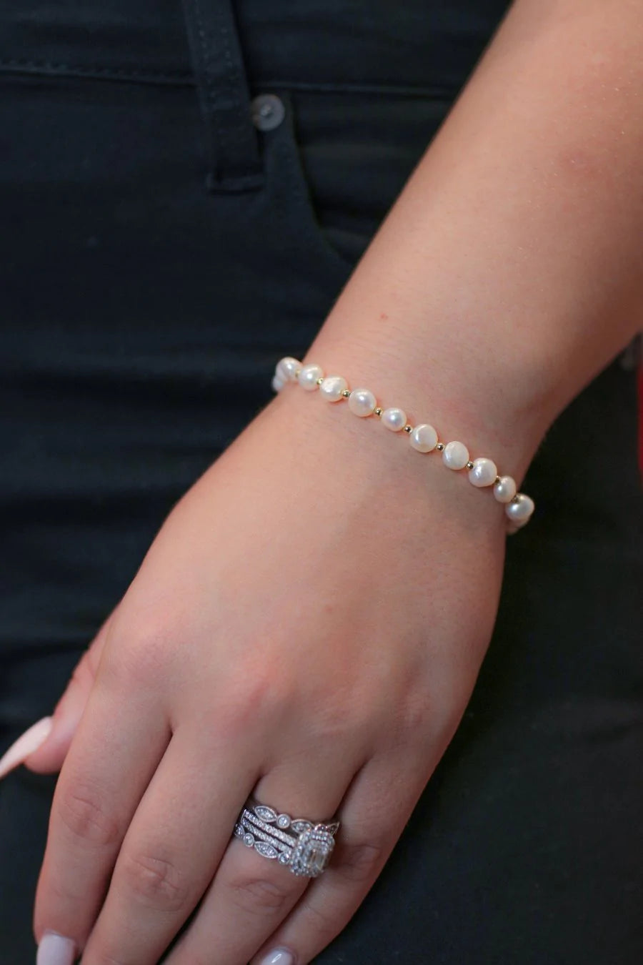 Gem Pearl Bracelet