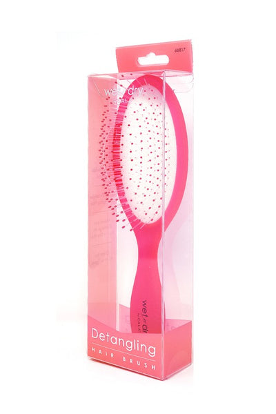 Neon Pink Wet-N-Dry Detangling hair Brush