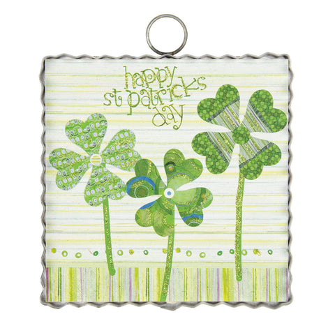 Mini St. Pats Clovers Print