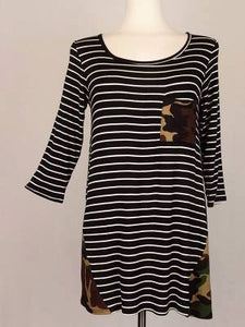 Camo Stripe Tunic