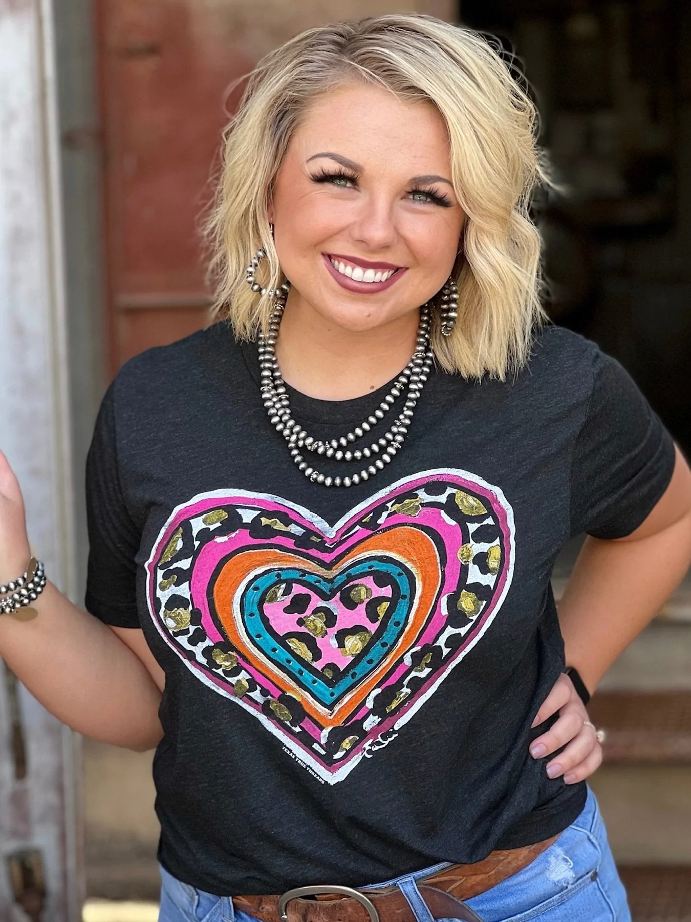 Callie's Leopard Heart Tee