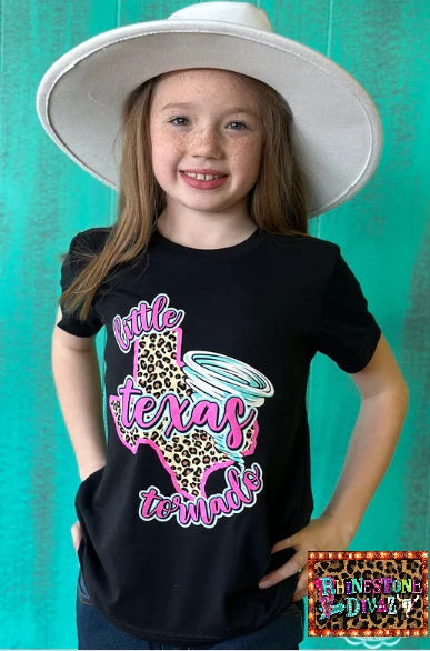 Girls Little Tx Tornado Tee