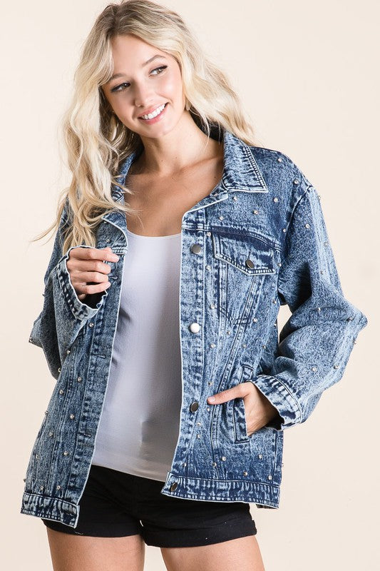 Jeweled Denim Jacket