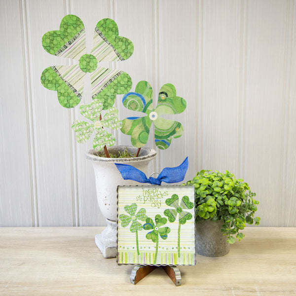 Mini St. Pats Clovers Print